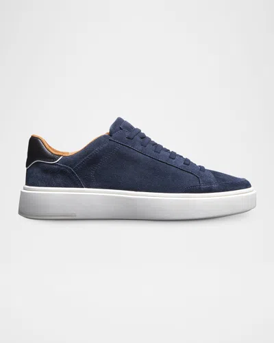 Allen Edmonds Men & Apos;s Oliverstretch Suede Low-top Sneakers In Blue