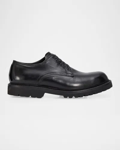 Allen Edmonds Men & Apos;s Public School X  Leather Derbys In Black