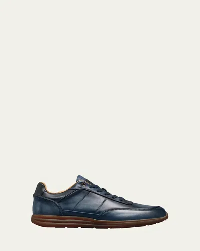 Allen Edmonds Men's Brentwood Patina Leather Low-top Sneakers In Blue