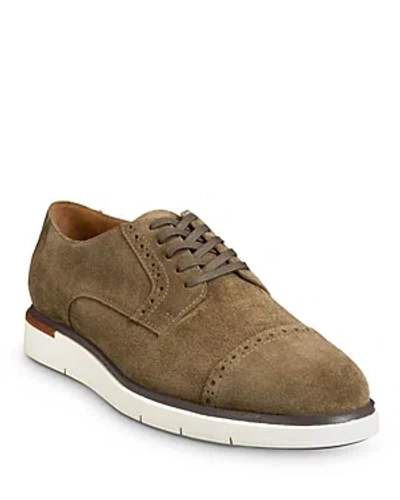 Allen Edmonds Men's Caleb Brogue Lace Up Derby Sneakers In Tobacco
