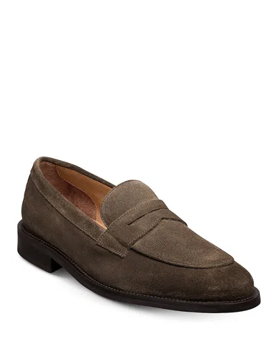Allen Edmonds Men's Como Suede Penny Loafers In Animal Print