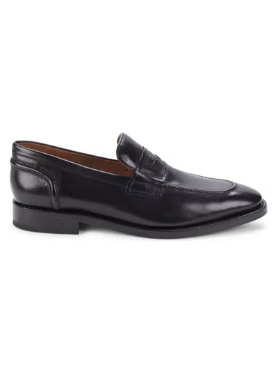 Allen Edmonds Men's Eli Apron Toe Penny Loafers In Black