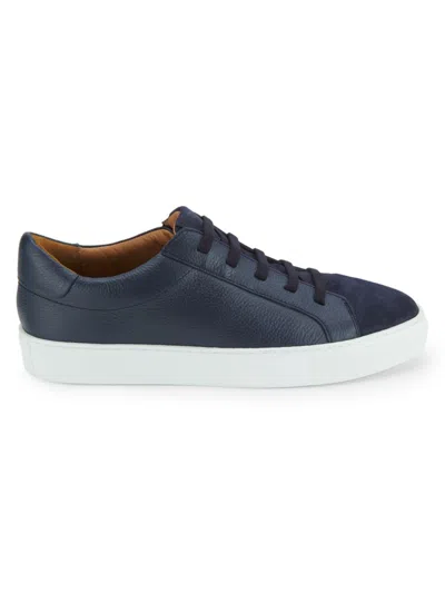 Allen Edmonds Men's Fisher Leather & Suede Low-top Sneakers In Blue