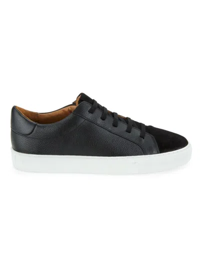 Allen Edmonds Men's Fisher Leather Low-top Sneakers In Black