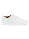 Allen Edmonds Men's Fisher Leather Low-top Sneakers In White