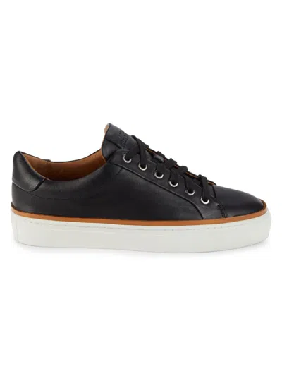 Allen Edmonds Men's Flynn Leather Low Top Sneakers In Black