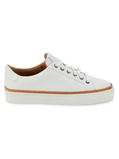 Allen Edmonds Men's Flynn Leather Platform Sneakers In White