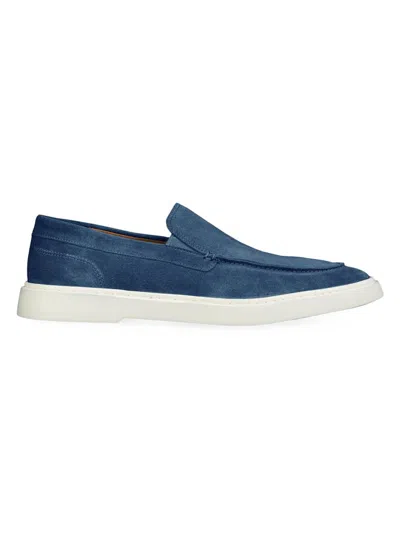 Allen Edmonds Men's Hayes Leather Slip-on Sneakers In Blue
