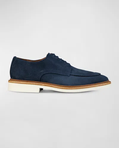 Allen Edmonds Men's Henderson Suede Low-top Trainers In Navy