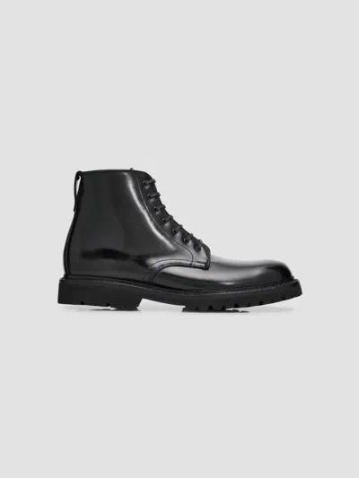 Allen Edmonds Men's Leather Combat Boots In Black