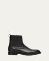 Allen Edmonds Men's Marcus Grained Leather Zip Ankle Boots In Black