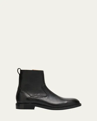 Allen Edmonds Men's Marcus Grained Leather Zip Ankle Boots In Black