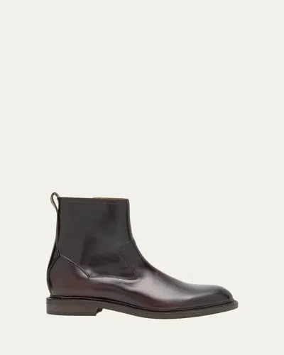 Allen Edmonds Men's Marcus Leather Zip Ankle Boots In Burgundy