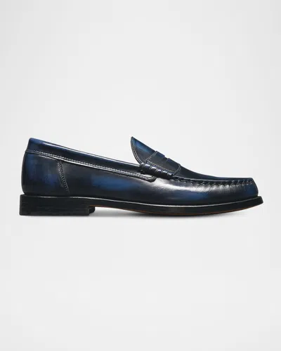 ALLEN EDMONDS MEN'S NEWMAN LEATHER PENNY LOAFERS