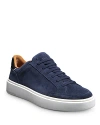 Allen Edmonds Men's Oliver Stretch Suede Sneakers In Navy