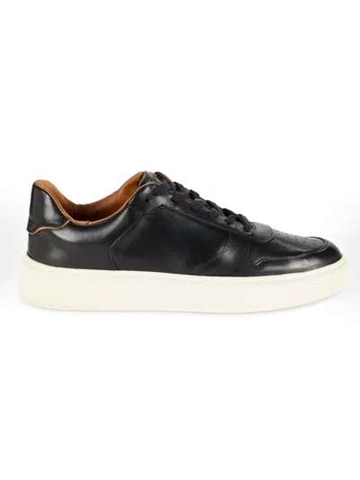 Allen Edmonds Men's Owen Perforated Leather Low Top Sneakers In Black