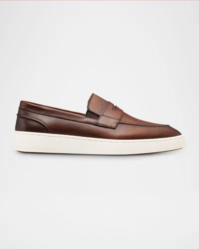 Allen Edmonds Men's Randolph 2.0 Leather Slip-on Sneakers In Chili