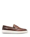 Allen Edmonds Rand Penny Slip-on Sneaker In Chili