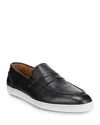 Allen Edmonds Men's Randolph Slip On Penny Sneakers In Black