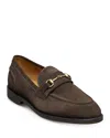Allen Edmonds Men's Randolphbit Slip On Bit Suede Loafers In Chocolate