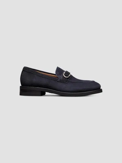 Allen Edmonds Men's Rollins Buckle-detail Leather Loafers In Baltic Suede