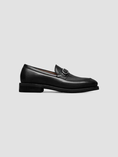 Allen Edmonds Men's Rollins Buckle-detail Leather Loafers In Black