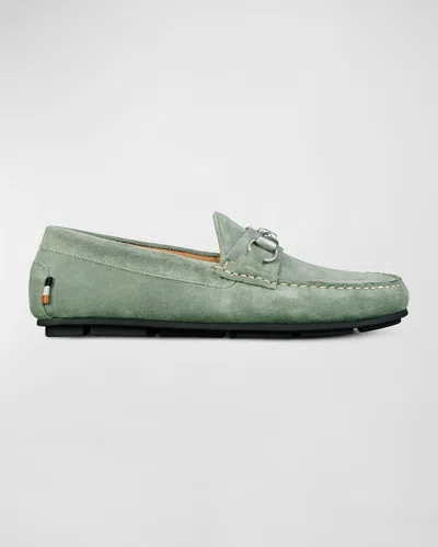 Allen Edmonds Men's Sebastian Suede Driving Shoes In Green