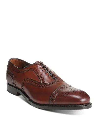 Allen Edmonds Men's Strand Lace Up Cap Toe Dress Shoes In Red