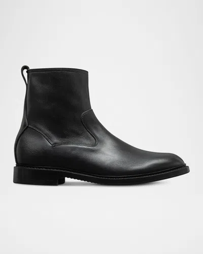 ALLEN EDMONDS MEN'S TOMPKINS LEATHER ZIP ANKLE BOOTS
