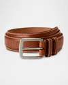 Allen Edmonds Men's Yukon Casual Chromexcel Leather Belt In Brown