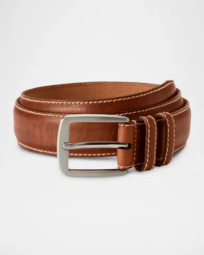 Allen Edmonds Men's Yukon Casual Chromexcel Leather Belt In Brown