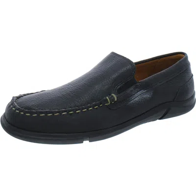 Allen Edmonds Miles Venetn Mens Faux Leather Slip-on Loafers In Black