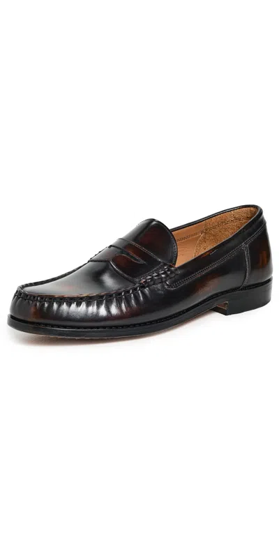 Allen Edmonds Newman Loafers Antique Bronze In Brown