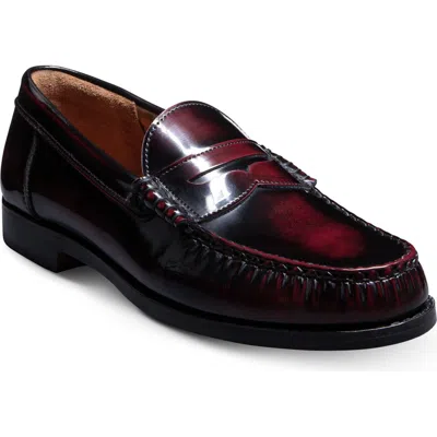 Allen Edmonds Newman Penny Loafer In Antique Burgundy ModeSens