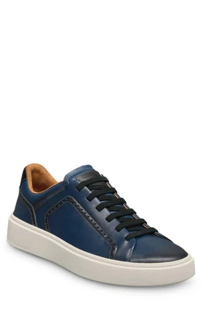Allen Edmonds Oliver Brogue Sneaker In Navy