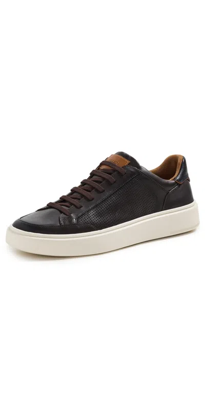 Allen Edmonds Oliver Leather Sneakers Dark Brown