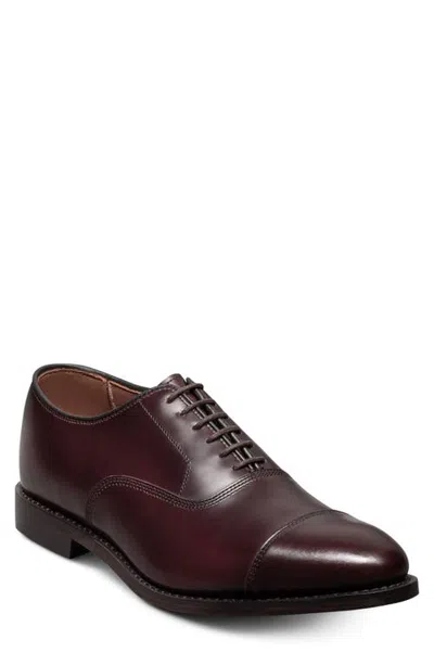 Allen Edmonds Park Avenue Cap Toe Oxford In Burgundy