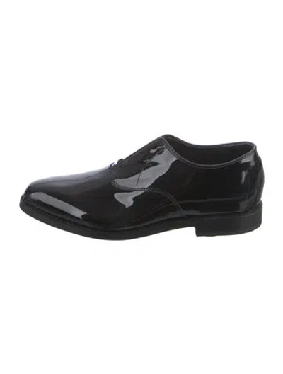 Pre-owned Allen Edmonds Patent Leather Oxfords In Black