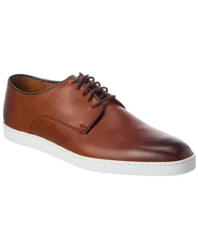 Allen Edmonds Philip Leather Sneaker In Brown