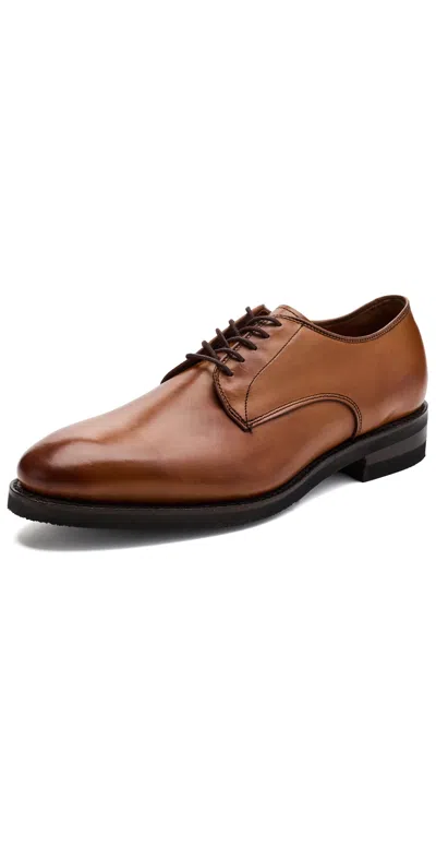 Allen Edmonds Ramsey Leather Dress Shoes Walnut In Gold