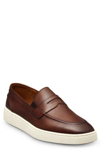 Allen Edmonds Rand Penny Slip-on Sneaker In Chili