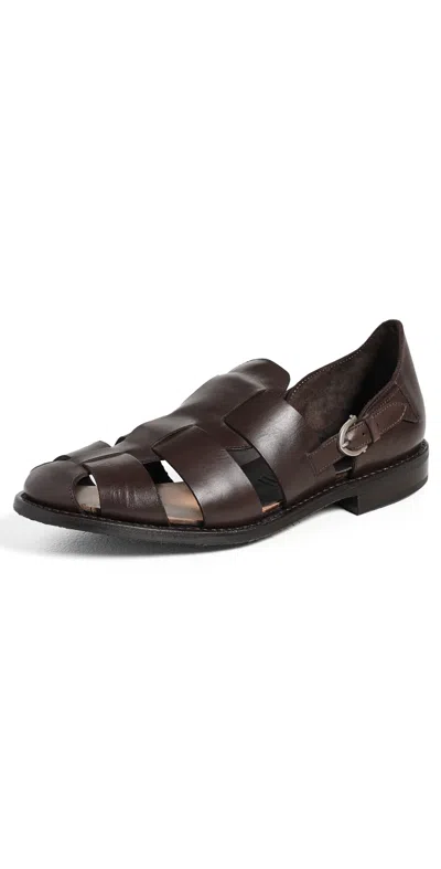 Allen Edmonds Ravello Sandals Dark Brown
