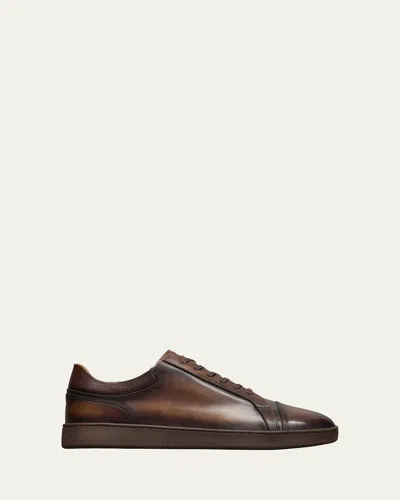 Allen Edmonds Reserve Men's Chambers Leather Cap-toe Low-top Sneakers In Brown