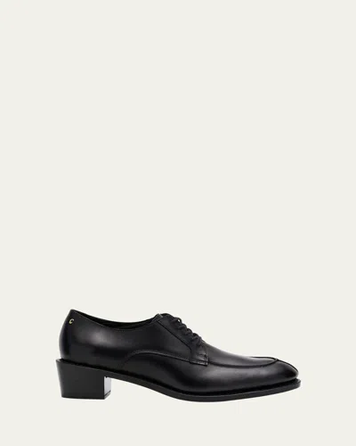 Allen Edmonds Reserve X Willy Chavarria Men's Jalisco Leather Cuban-heel Derby Shoes In Black