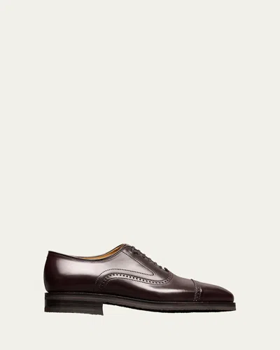 Allen Edmonds Reserve Men's Morgan Shell Cordovan Leather Oxford Shoes In Burgundy