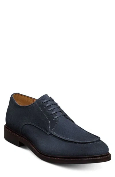 Allen Edmonds Rivington Suede Moc Toe Derby In Blue