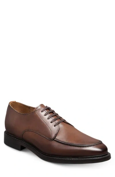 Allen Edmonds Rivington Suede Moc Toe Derby In Brown