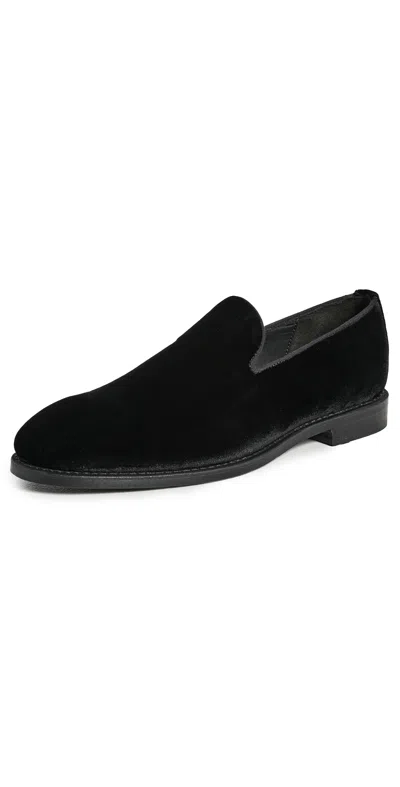 Allen Edmonds Robinson Velvet Loafers Black Velvet