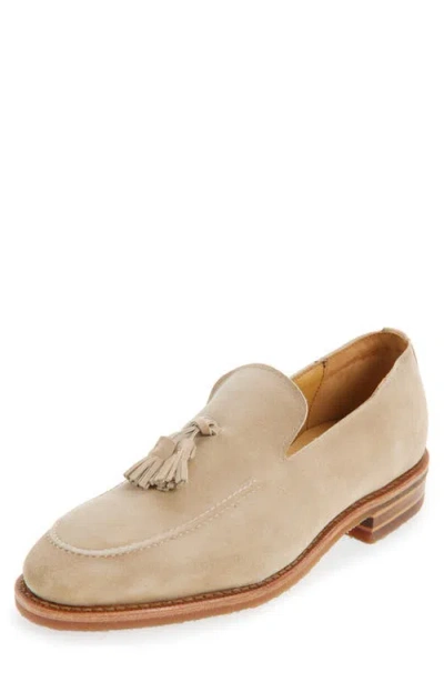 Allen Edmonds Roman Suede Tassel Loafer In Neutral