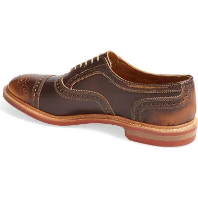 Allen Edmonds Strandmok Cap Toe Oxford In Brown